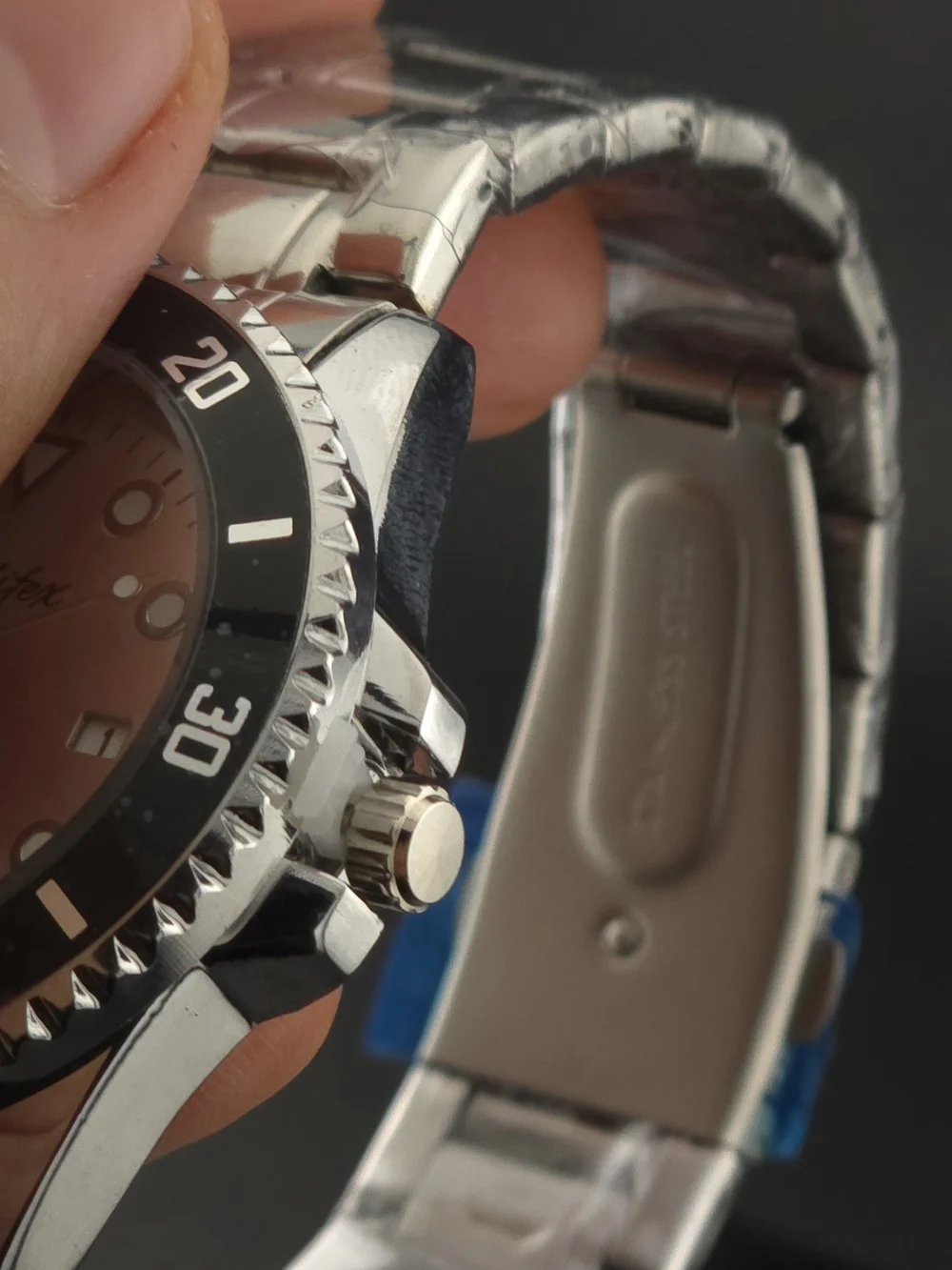 Seadifex Stainless Steel  Watch with Black Bezel